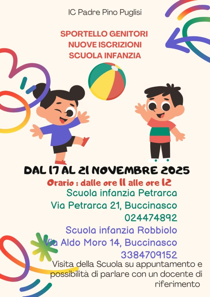 Giorni di apertura dello sportello genitori